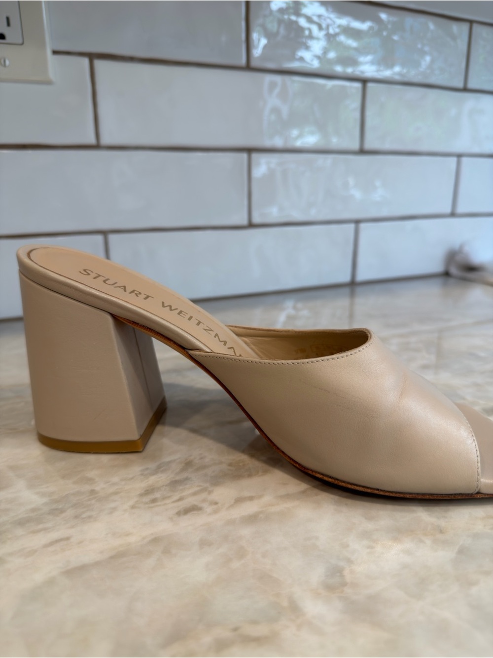 Stuart Weitzman Tia 85 Flareblock Slide - Picture 8 of 8